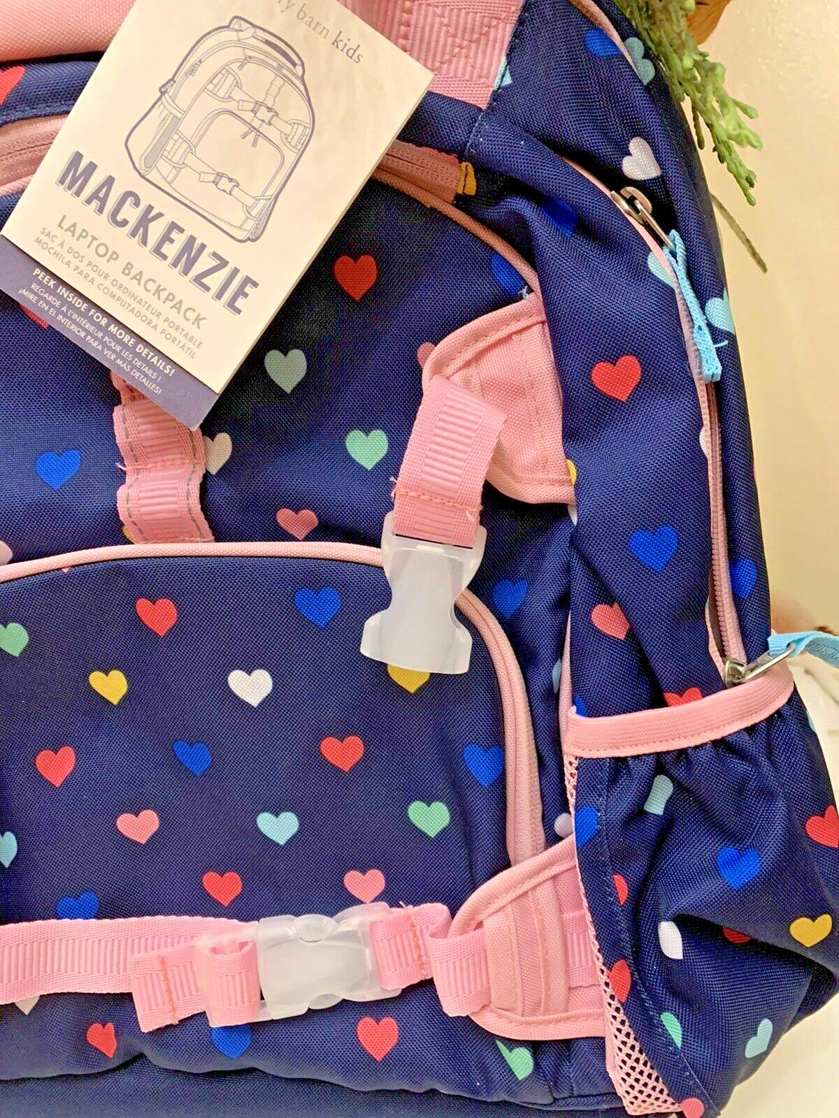 Disney School Pottery barn LARGE Backpack Travel Bag Rainbow heart + Water ?? ]