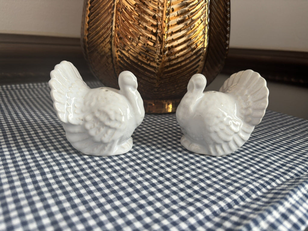 Pottery Barn holiday Party shaker set Thanksgiving Christmas gift Turkey ?? m