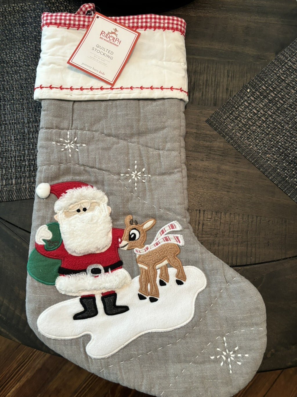 Disney Pottery Barn Holiday Christmas stocking Santa Rudolph Seuss tree Party ]