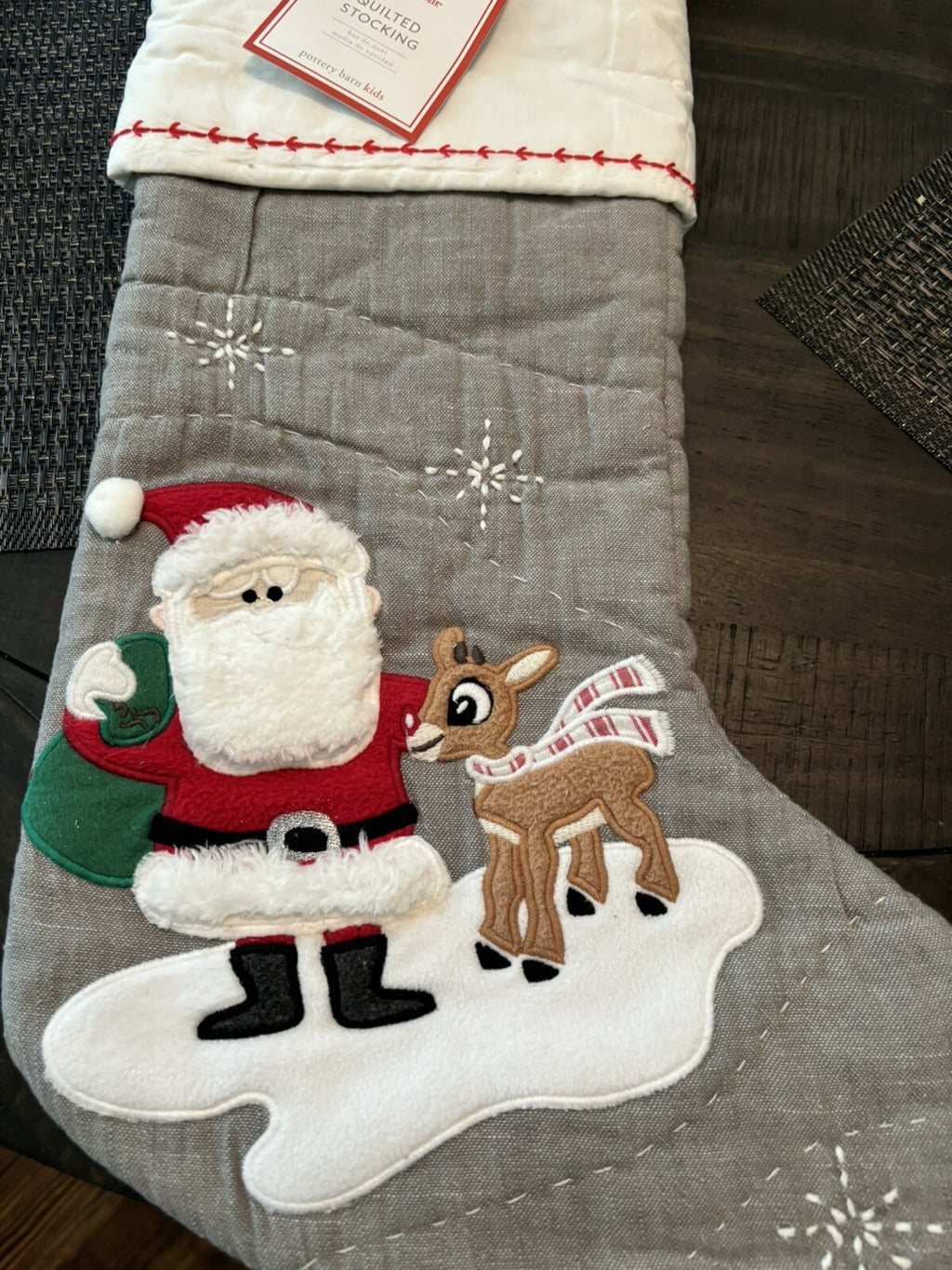 Disney Pottery Barn Holiday Christmas stocking Santa Rudolph Seuss tree Party ]
