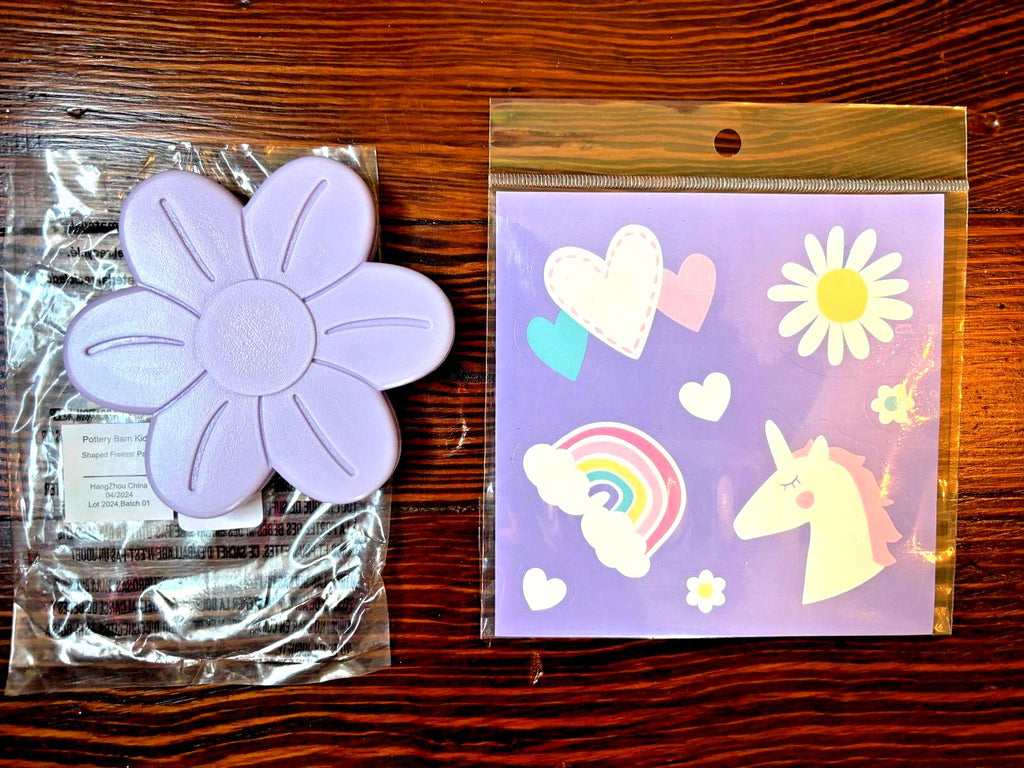 Disney School Pottery barn LARGE Backpack Travel Bag Rainbow heart + Water ?? ]