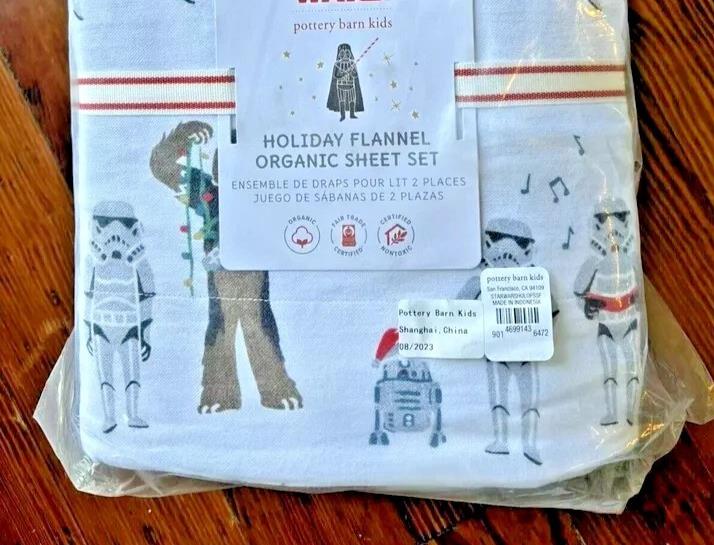pottery barn Holiday Disney Star wars birthday kid Christmas SHEET SET Twin 3PC