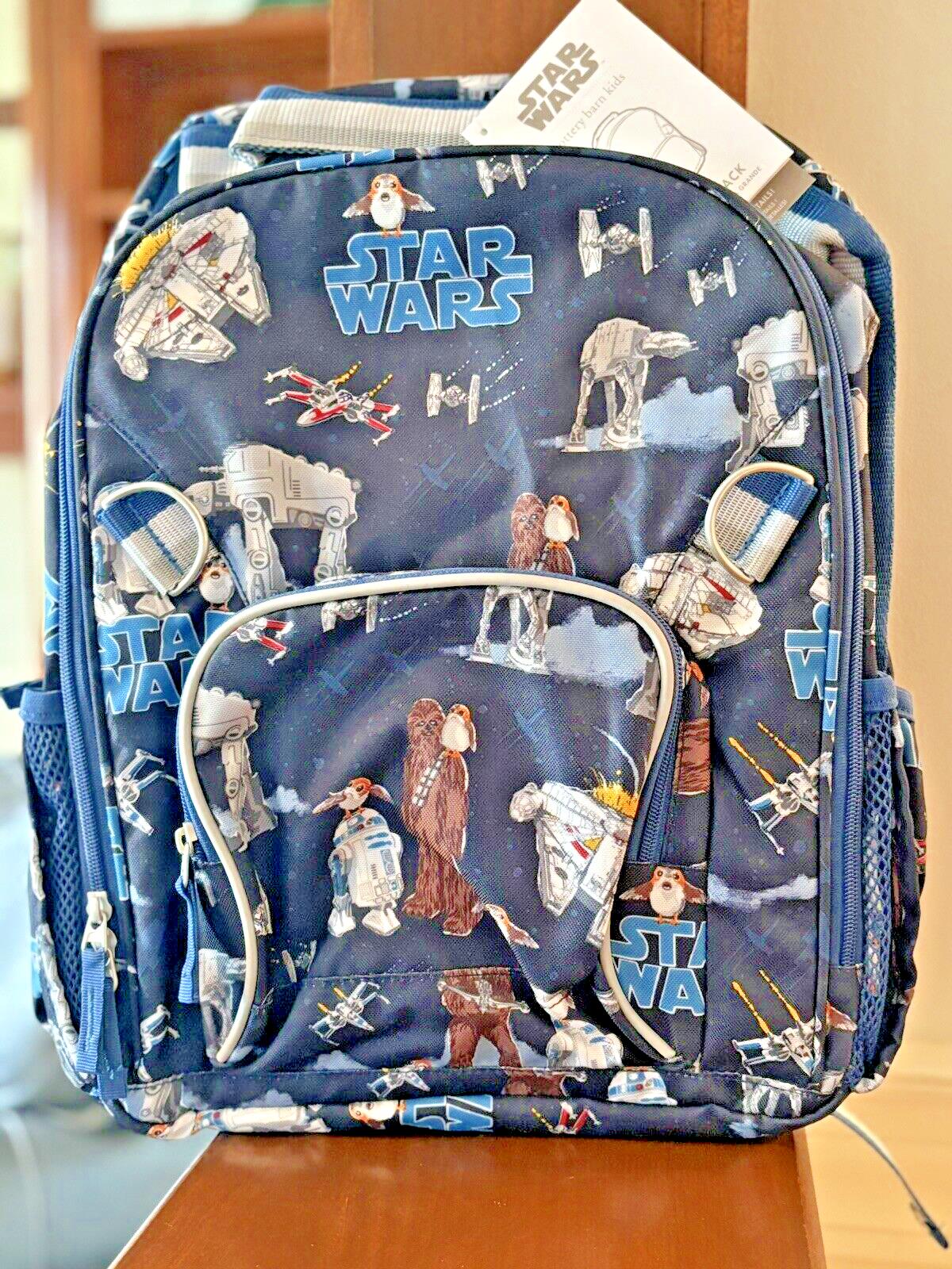 Disney School Pottery barn STAR WARS BACKPACK Solo+Lunch Box Bag Jedi Droid ?? 1