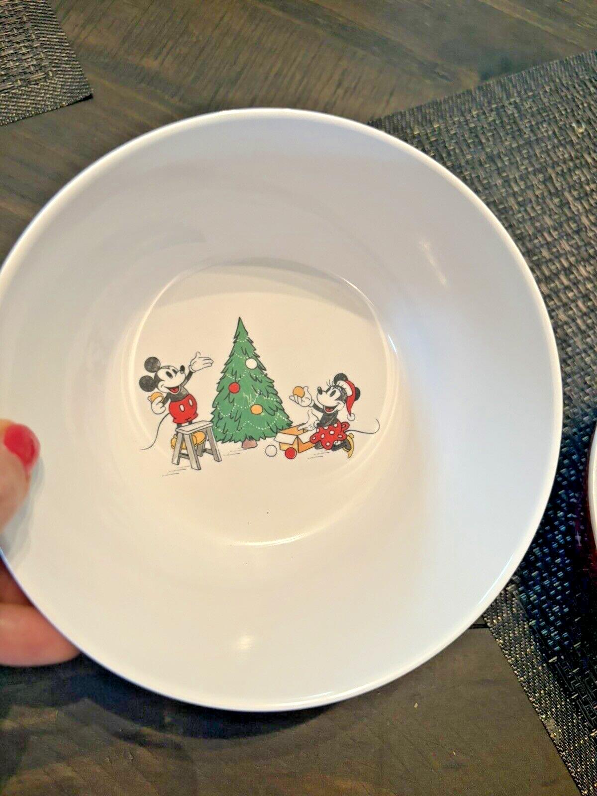 Pottery Barn Holiday Mickey Mouse Disney Christmas Dinner party school SET 8 a