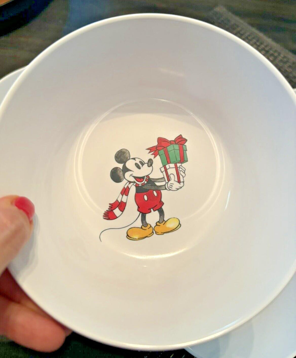 Pottery Barn Holiday Mickey Mouse Disney Christmas Dinner party school SET 8 a