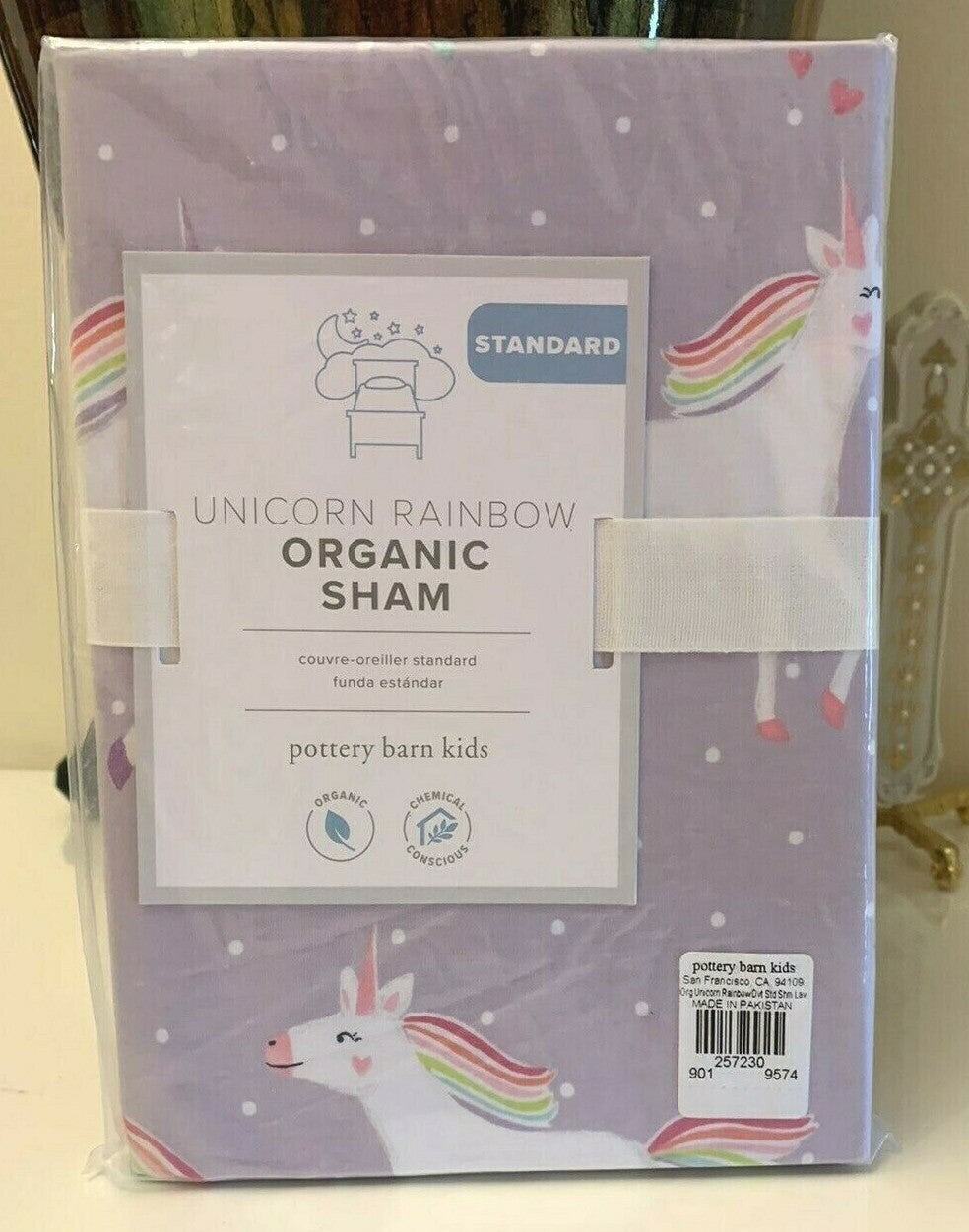 pottery barn Disney Rainbow Unicorn?? Pillow sham horse gift Heart School Star m