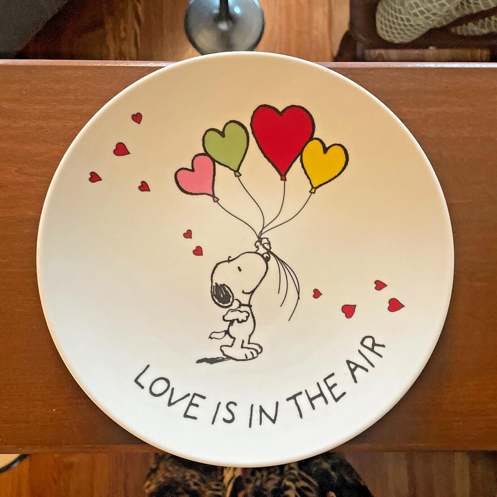 SNOOPY Pottery Barn Peanuts PLATE Holiday party school Disney lunch  SET 2  ?? n