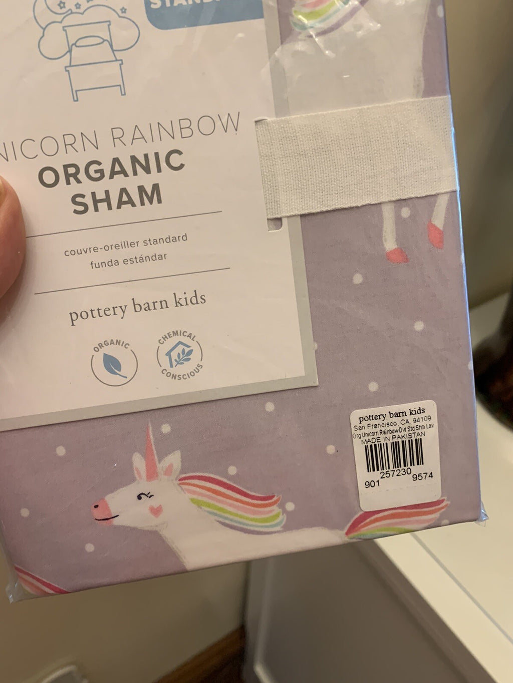 pottery barn Disney Rainbow Unicorn?? Pillow sham horse gift Heart School Star m