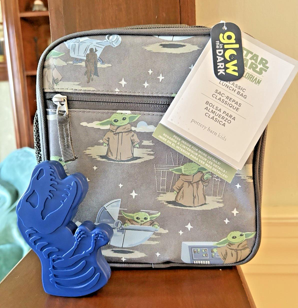 School Pottery barn STAR WARS Dinosaur Lunch Grogu Yoda Jurassic Bag space Boy ,