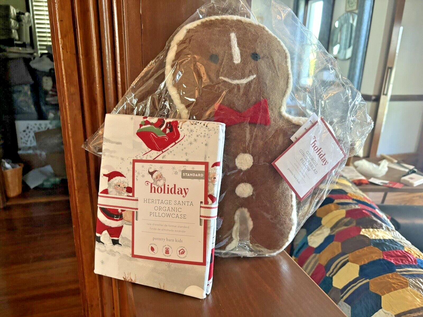Pottery Barn Holiday Christmas Rudolph+Gingerbread Seuss Disney pillow kid SET '