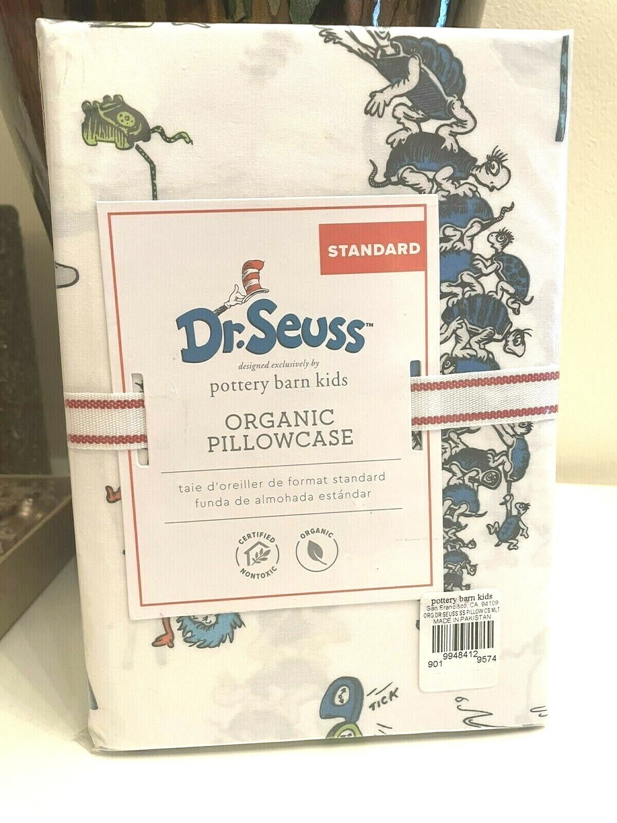 Pottery Barn Holiday Dr Seuss Book School party pre k Disney pillowcase Kids 0