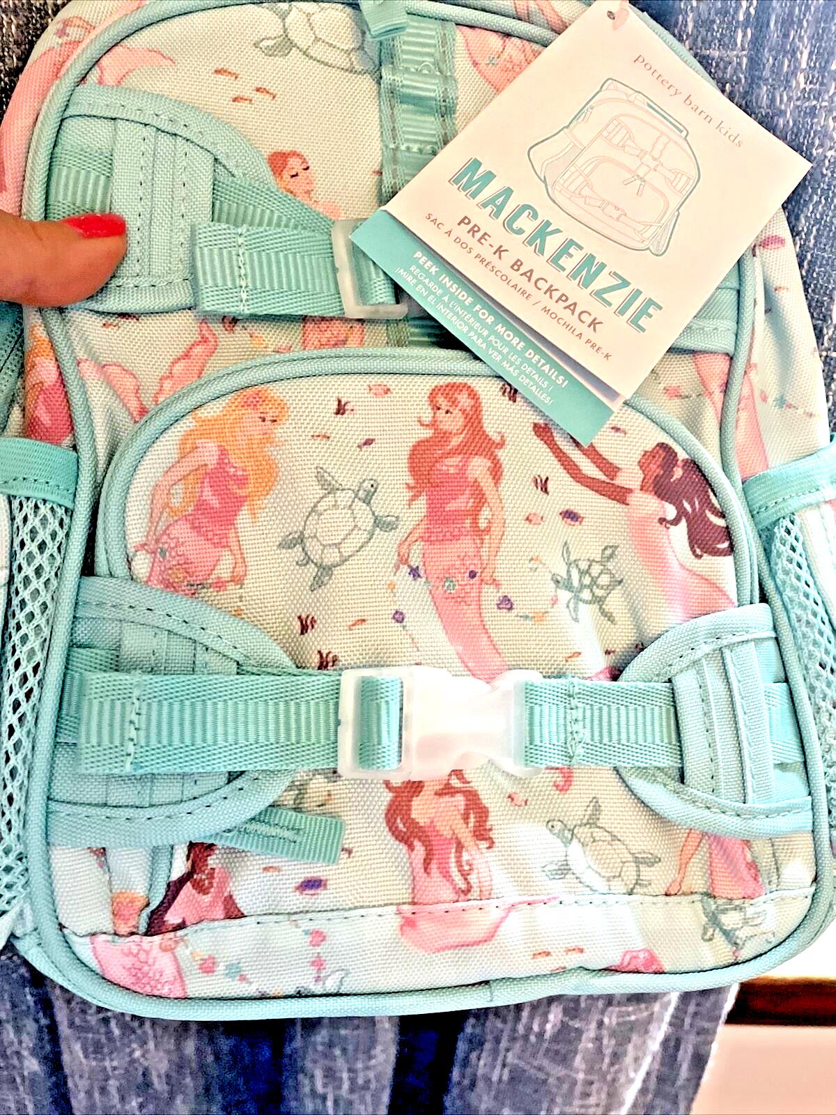 Disney School Pottery barn Mini Pre K BACKPACK bag girl princess Holiday Gift .