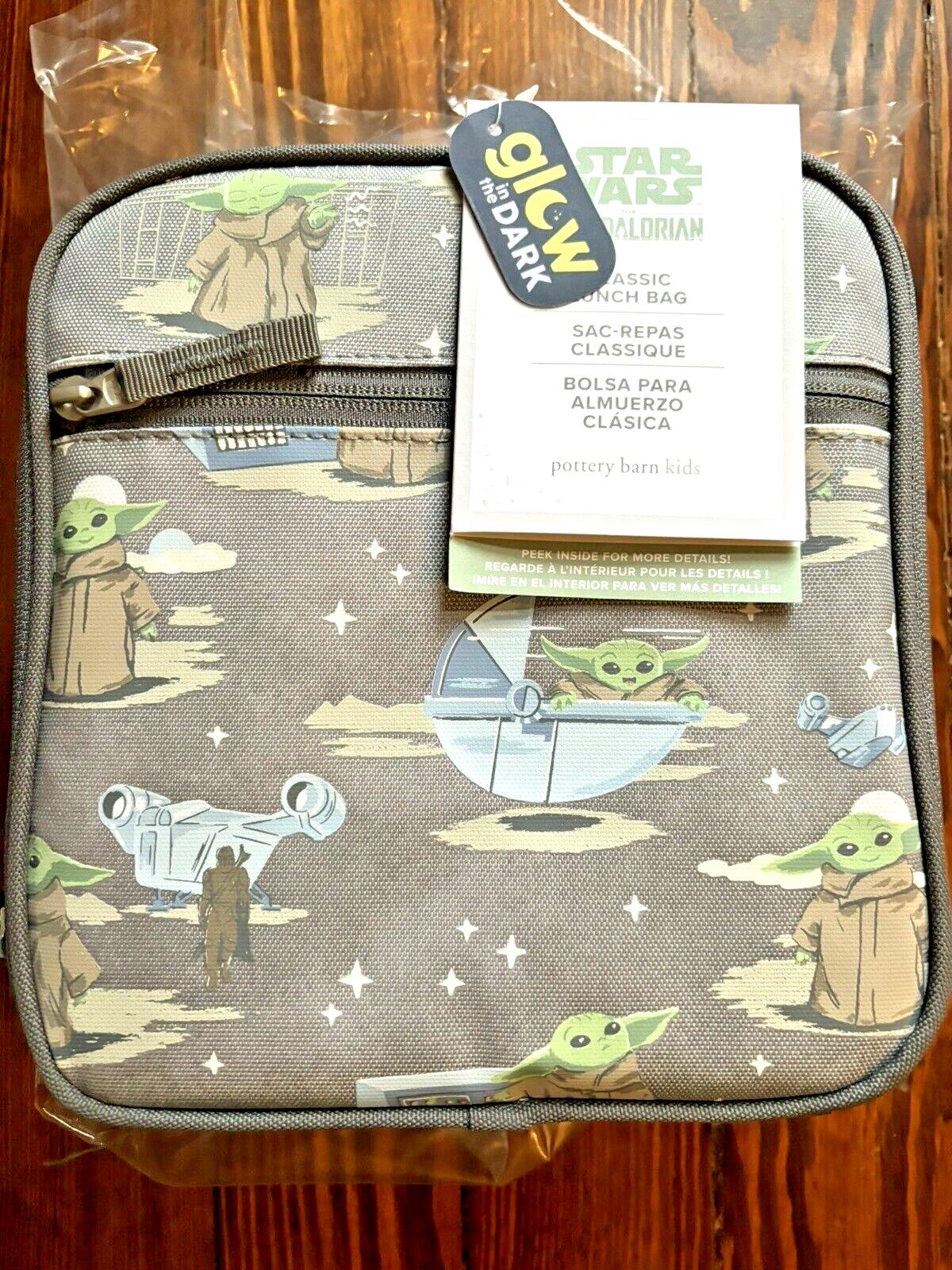 School Pottery barn STAR WARS Dinosaur Lunch Grogu Yoda Jurassic Bag space Boy ,