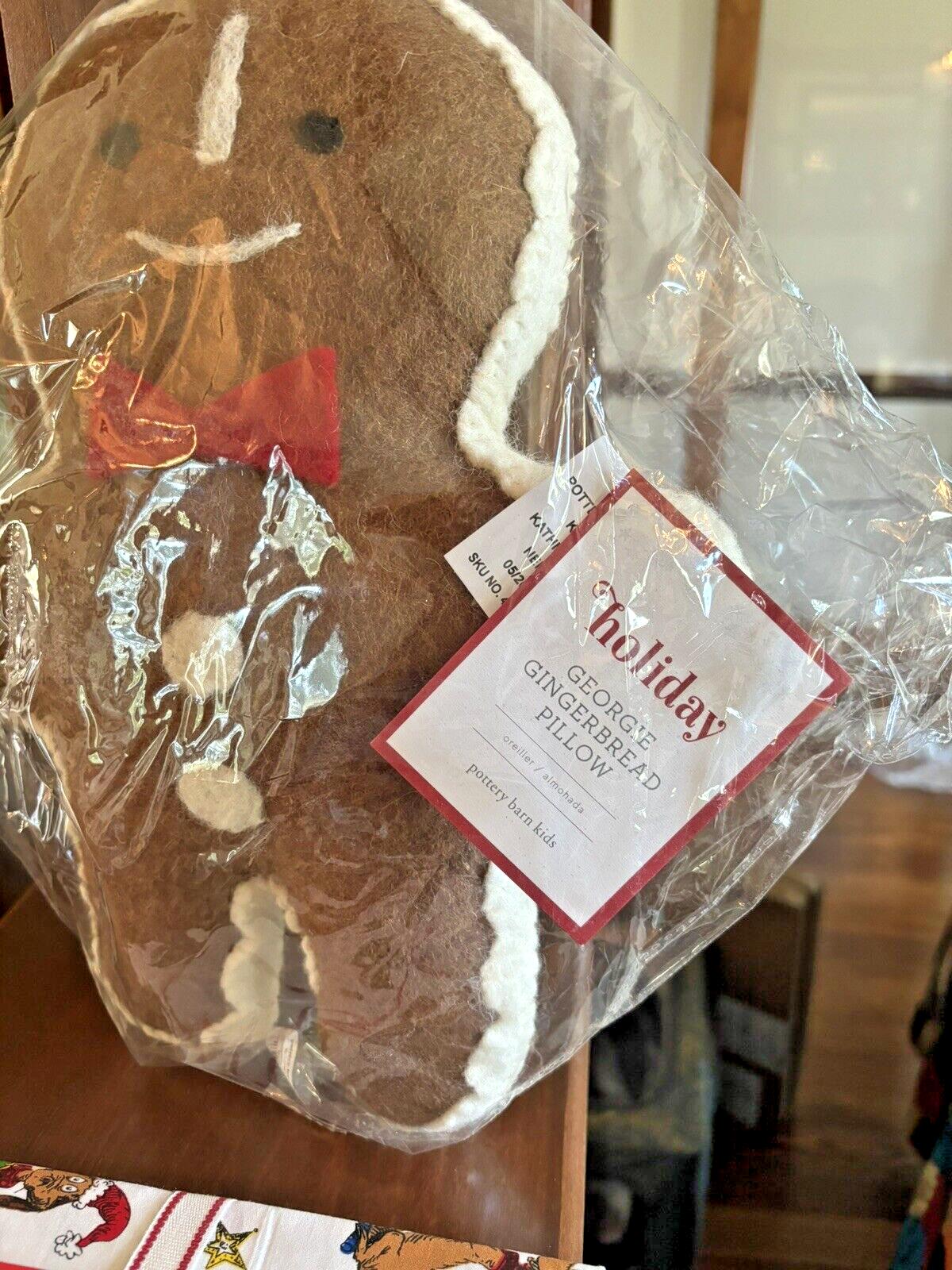 Pottery Barn Holiday Christmas Rudolph+Gingerbread Seuss Disney pillow kid SET '