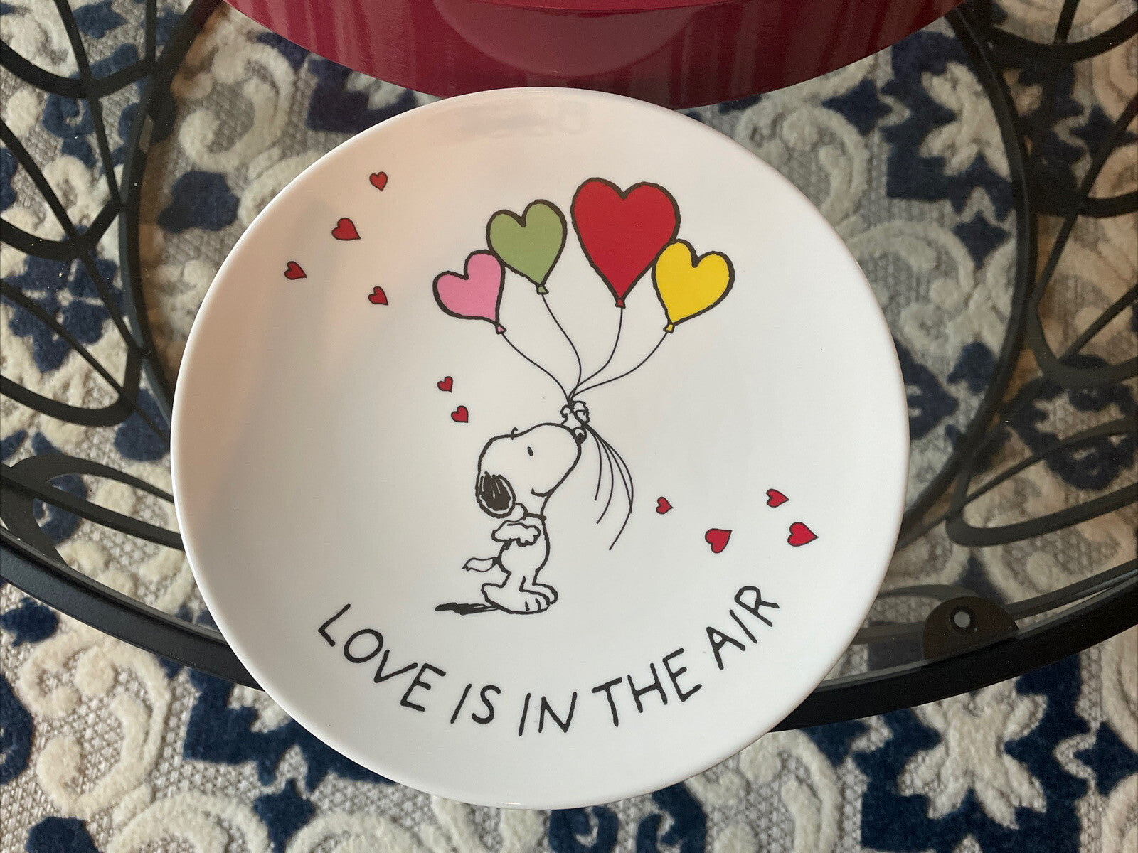 SNOOPY Pottery Barn Peanuts PLATE Holiday party school Disney lunch  SET 2  ?? n