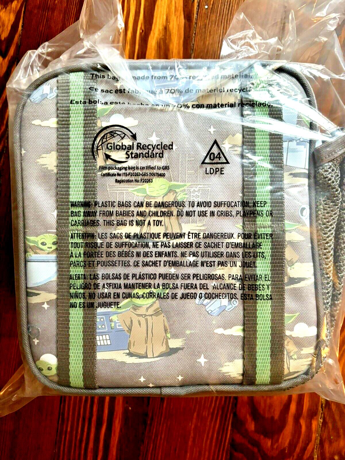 School Pottery barn STAR WARS Dinosaur Lunch Grogu Yoda Jurassic Bag space Boy ,