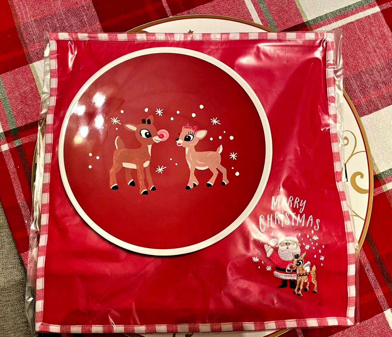 Pottery Barn Disney holiday DINNER SET Rudolph Santa gift Christmas kid Deer 4