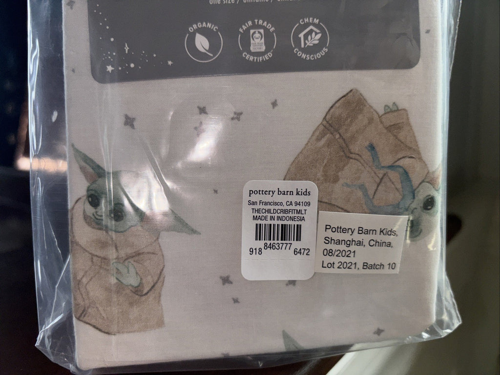 Disney Pottery barn STAR WARS Crib Toddler SHEET baby Picture Holiday gift boy