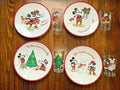 Pottery Barn Mickey Mouse Holiday Disney Christmas Dinner party school SET 8 -