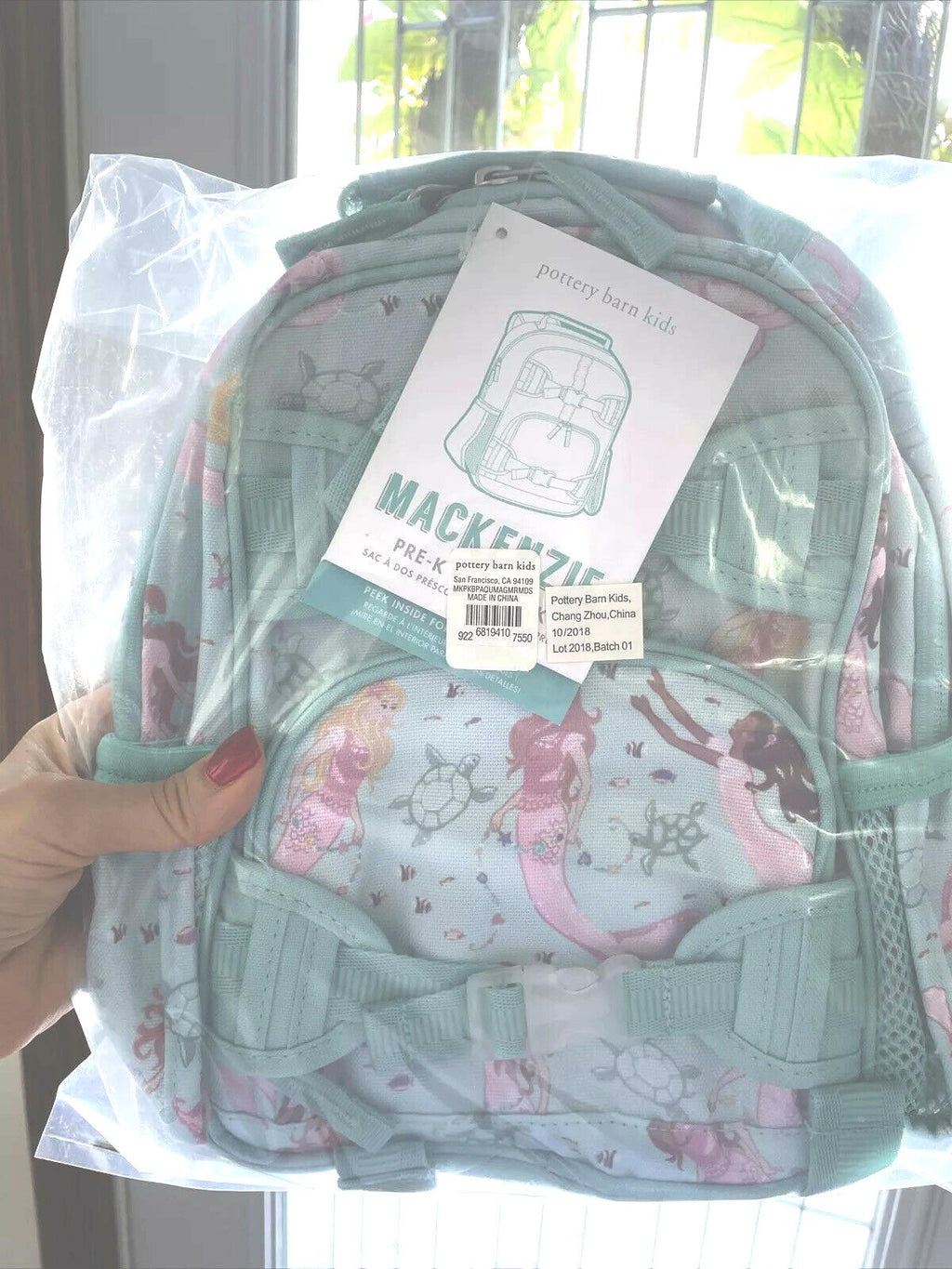 Disney School Pottery barn Mini Pre K BACKPACK bag girl princess Holiday Gift .