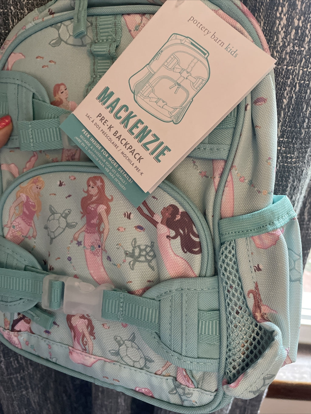 Disney School Pottery barn Mini Pre K BACKPACK bag girl princess Holiday Gift .