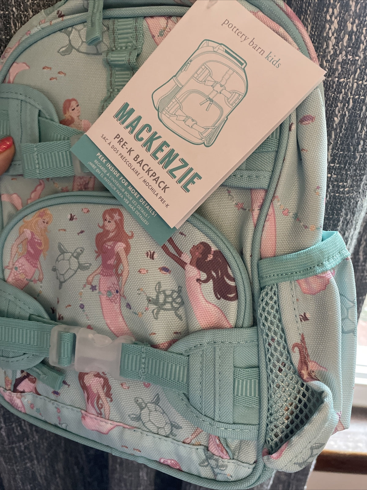 Disney School Pottery barn Mini Pre K BACKPACK bag girl princess Holiday Gift .