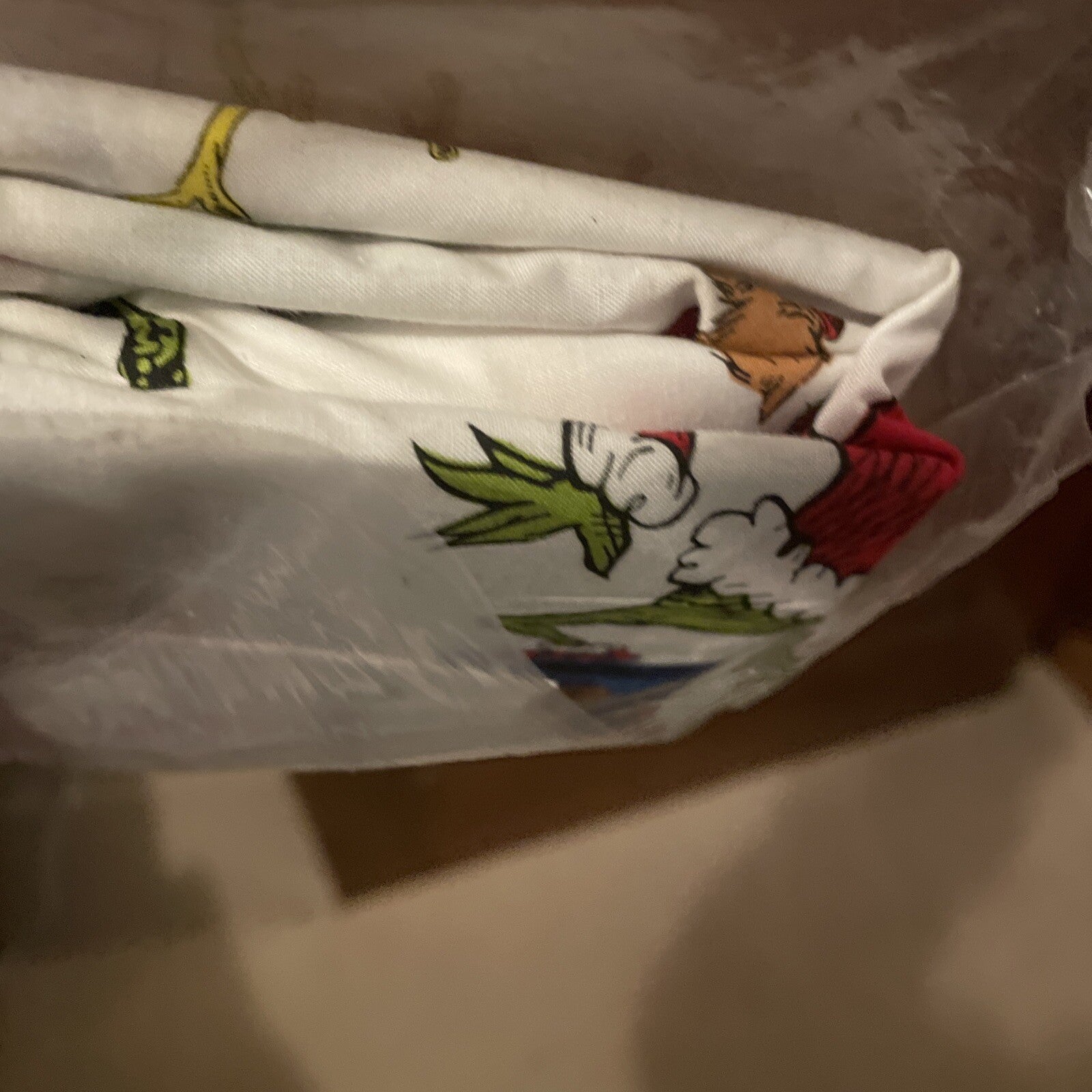 Disney Pottery Barn GRINCH CRIB TODDLER bed SHEET holiday Christmas gift Seuss -