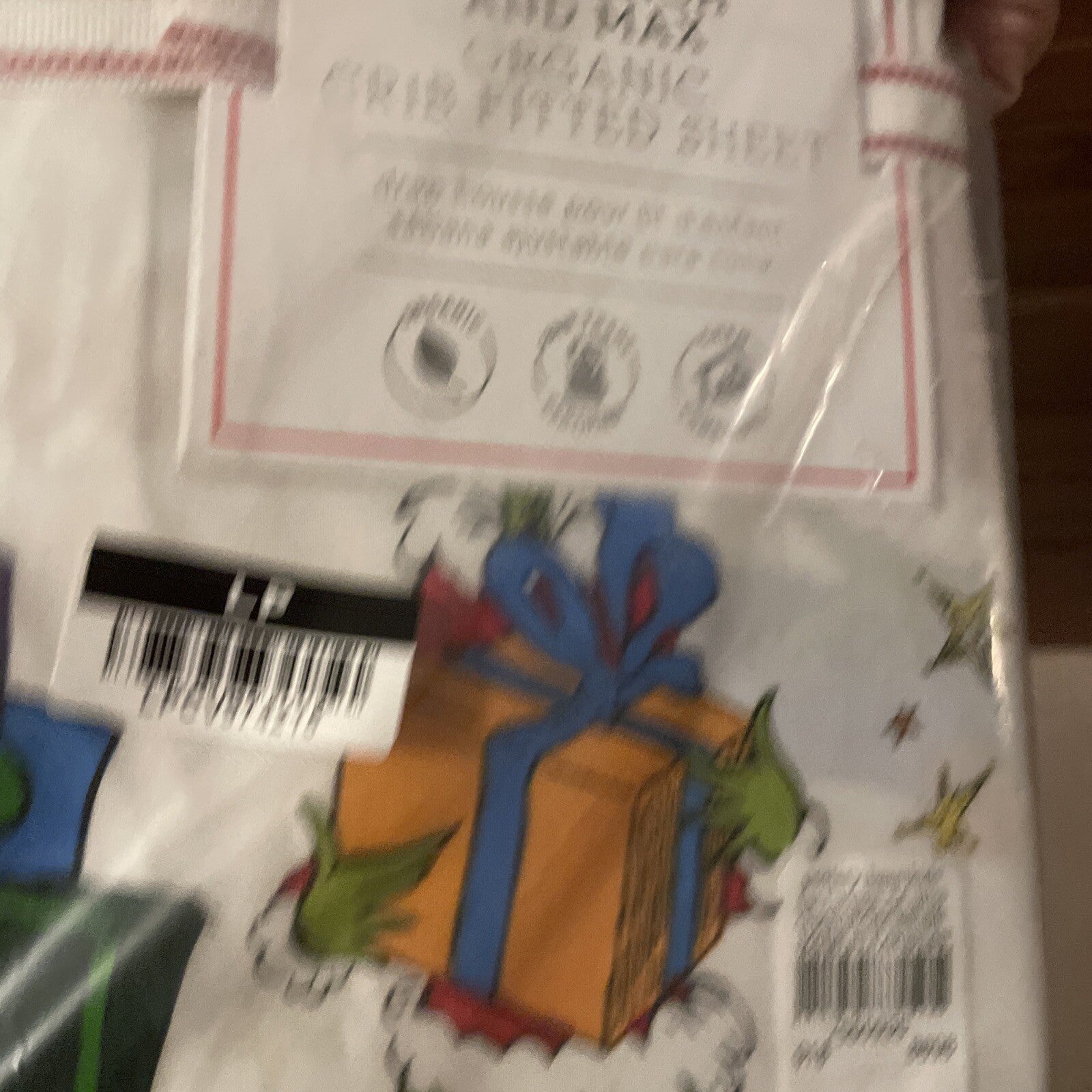 Disney Pottery Barn GRINCH CRIB TODDLER bed SHEET holiday Christmas gift Seuss -