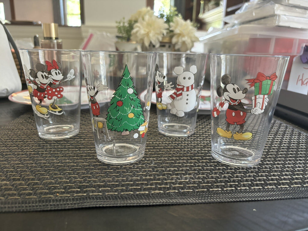 Pottery Barn Mickey Mouse Holiday Disney Christmas Dinner party school SET 8 -
