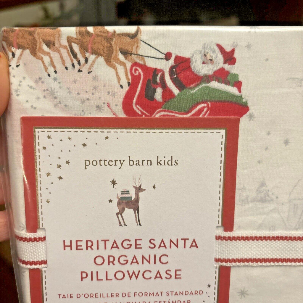 Pottery Barn Disney holiday pillowcase Rudolph Christmas heritage Winter kids a