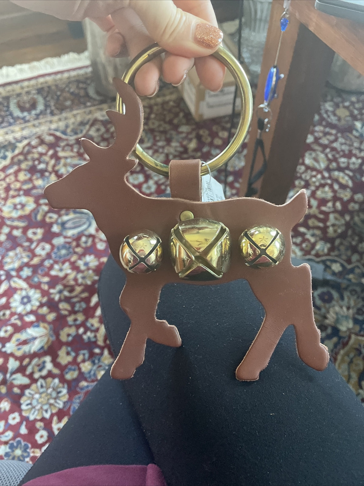 Pottery barn Christmas holiday door bell reindeer deer party gift boy girl kid =