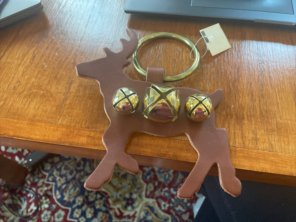 Pottery barn Christmas holiday door bell reindeer deer party gift boy girl kid =