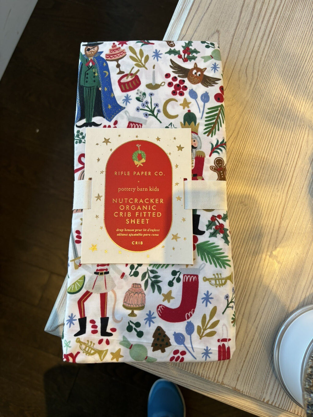 Pottery barn SHEET Crib Disney Baby Toddler Nutcracker Holiday gift Christmas n