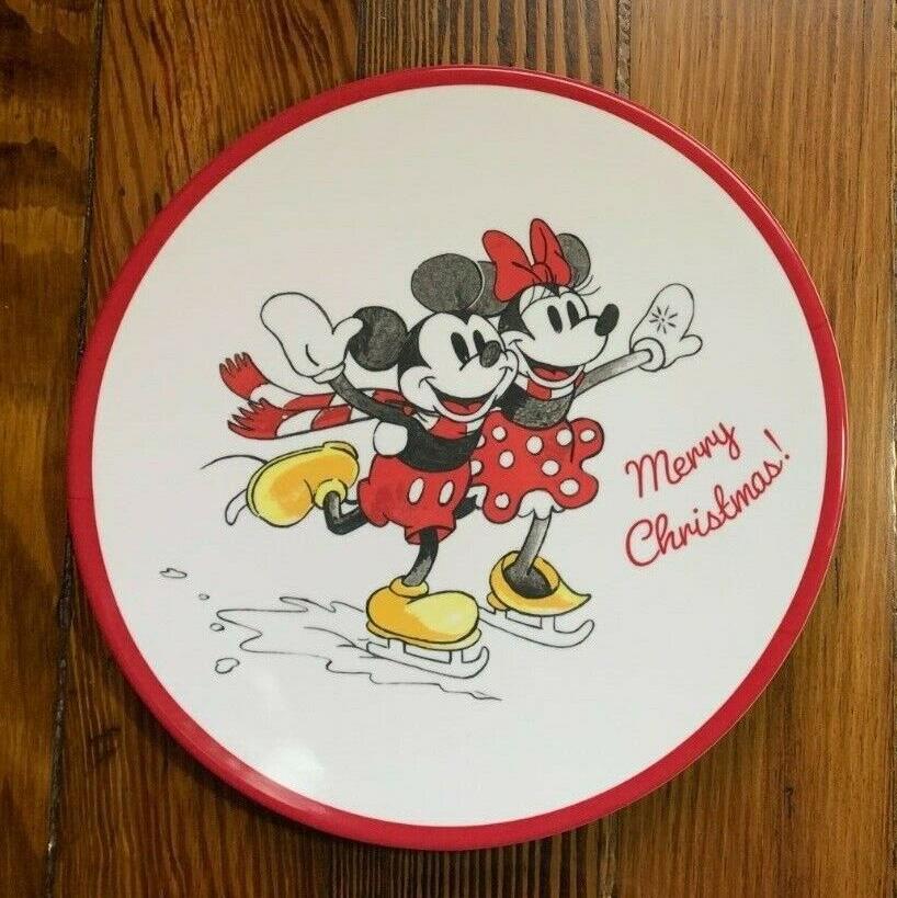 Pottery Barn Christmas Mickey Mouse Holiday Dinner Plate Party gift kid Disney