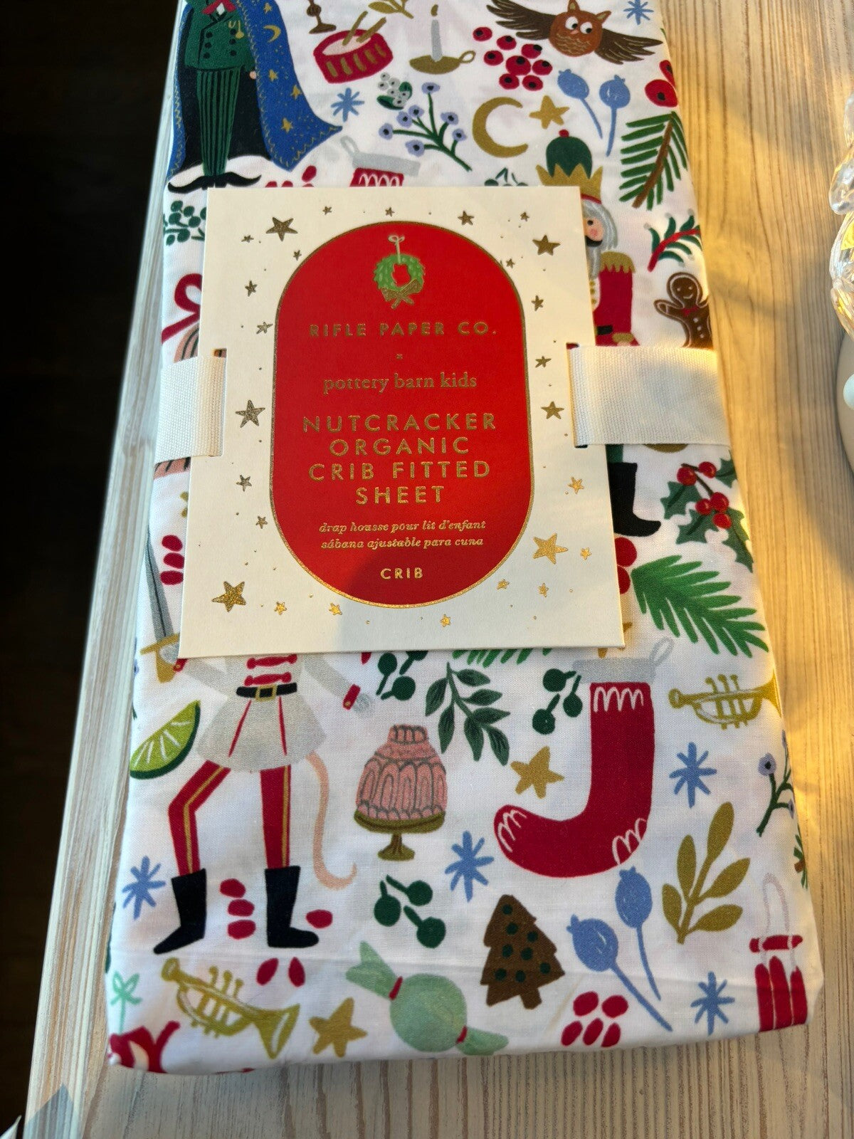 Pottery barn SHEET Crib Disney Baby Toddler Nutcracker Holiday gift Christmas n