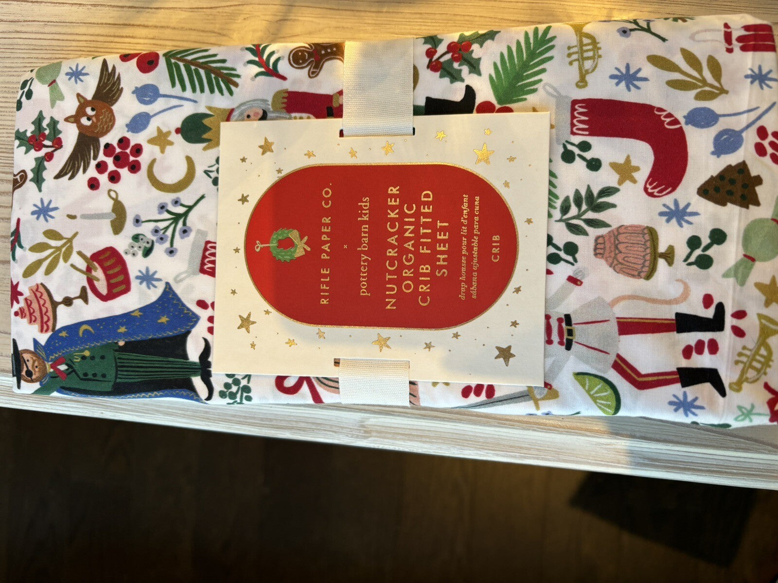 Pottery barn SHEET Crib Disney Baby Toddler Nutcracker Holiday gift Christmas n
