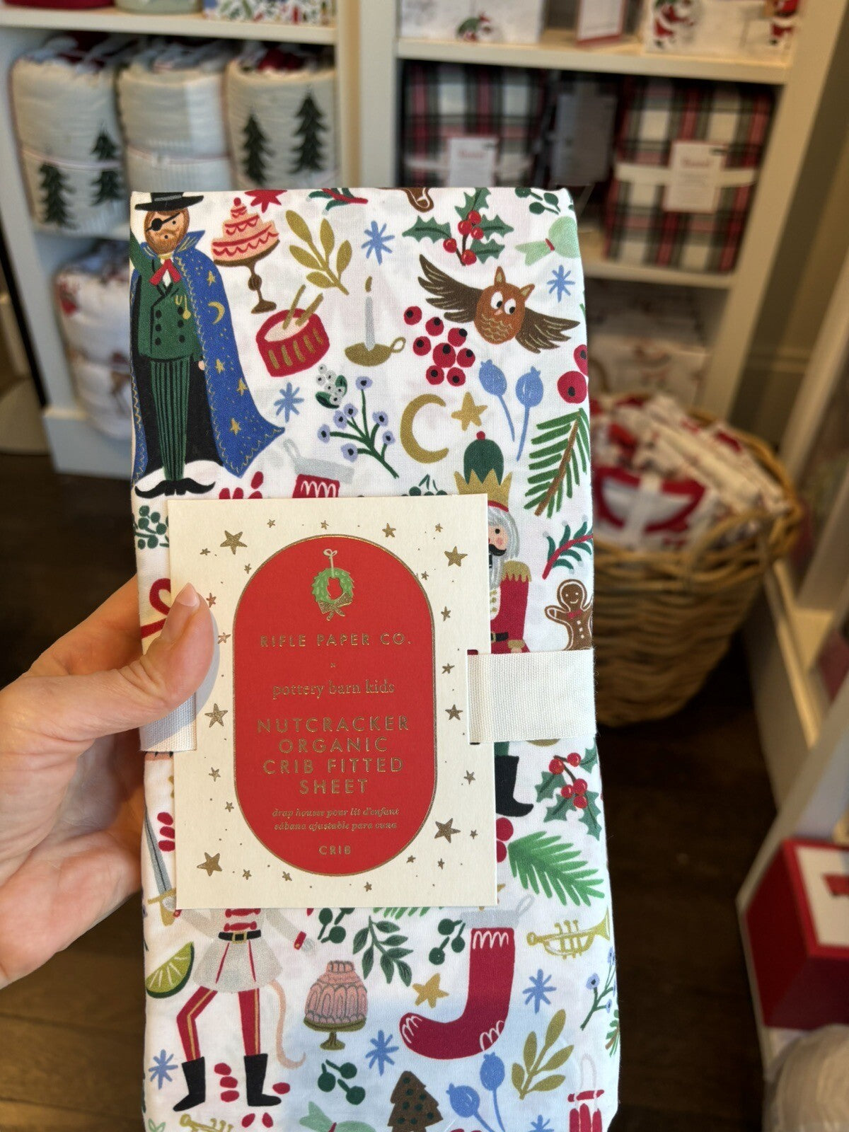 Pottery barn SHEET Crib Disney Baby Toddler Nutcracker Holiday gift Christmas n