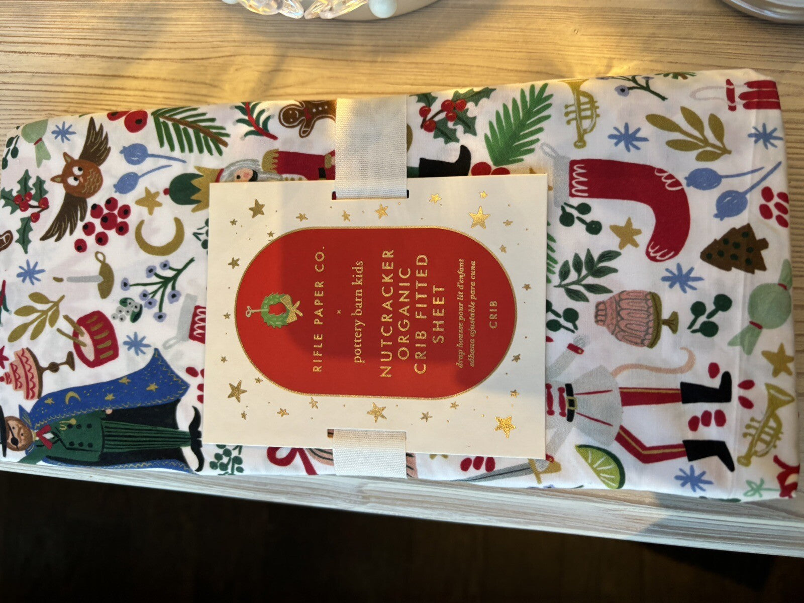 Pottery barn SHEET Crib Disney Baby Toddler Nutcracker Holiday gift Christmas n