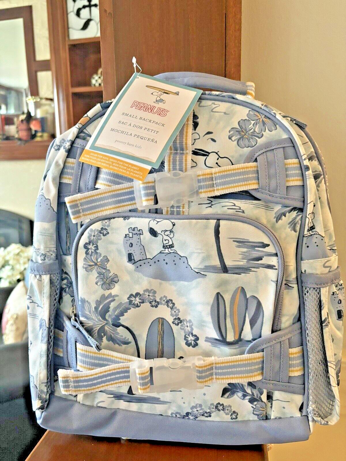 Pottery Barn kids school Disney SNOOPY Backpack Peanuts Travel bag Gift pre k .