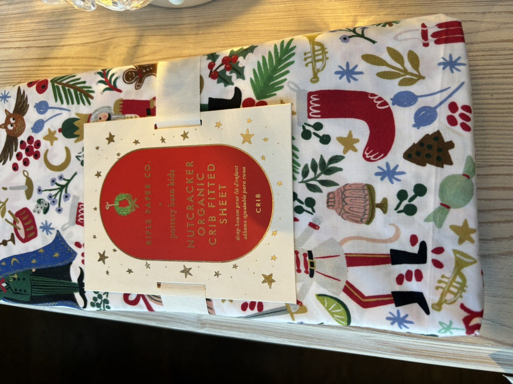 Pottery barn SHEET Crib Disney Baby Toddler Nutcracker Holiday gift Christmas n
