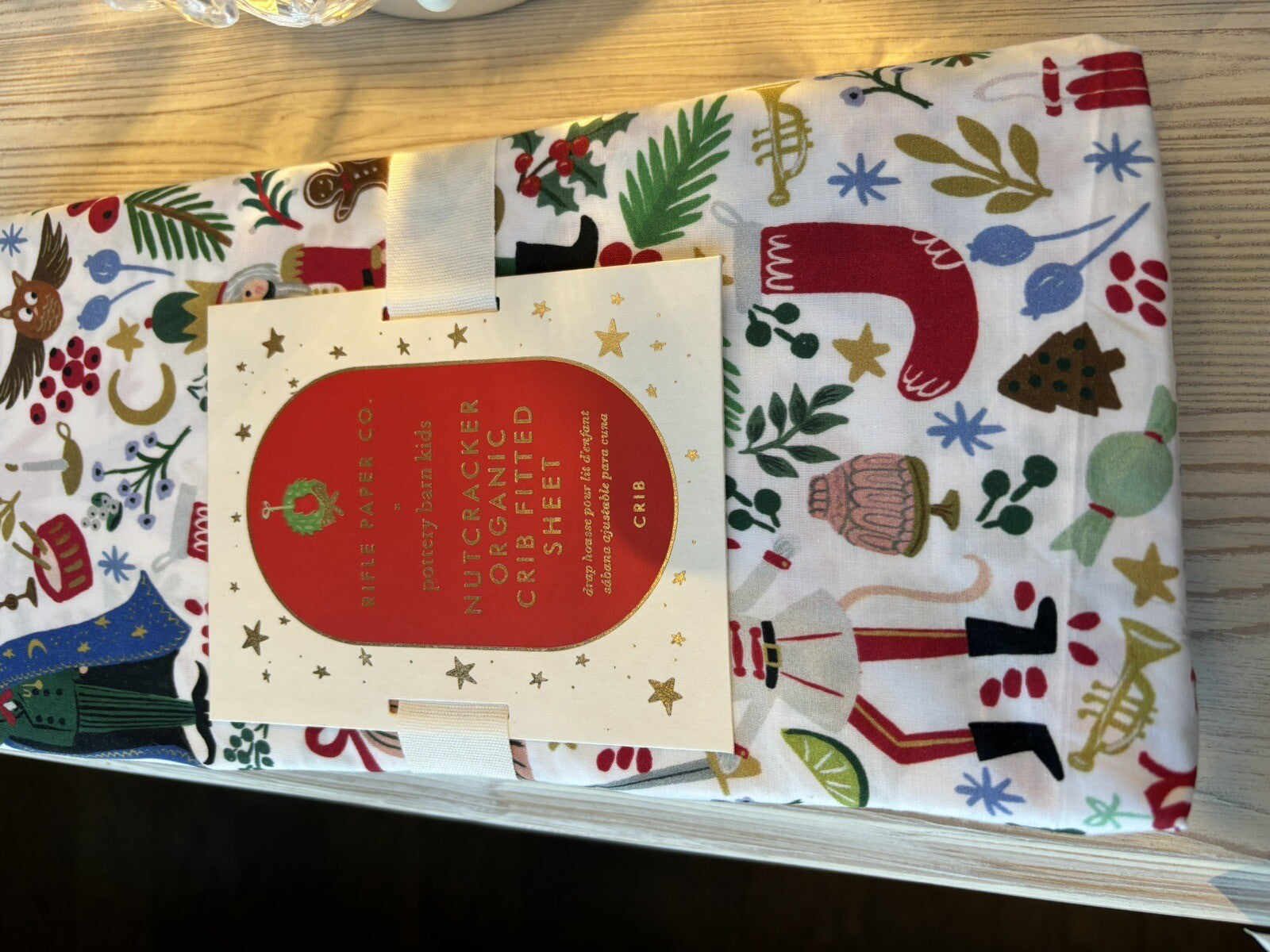 Pottery barn SHEET Crib Disney Baby Toddler Nutcracker Holiday gift Christmas n