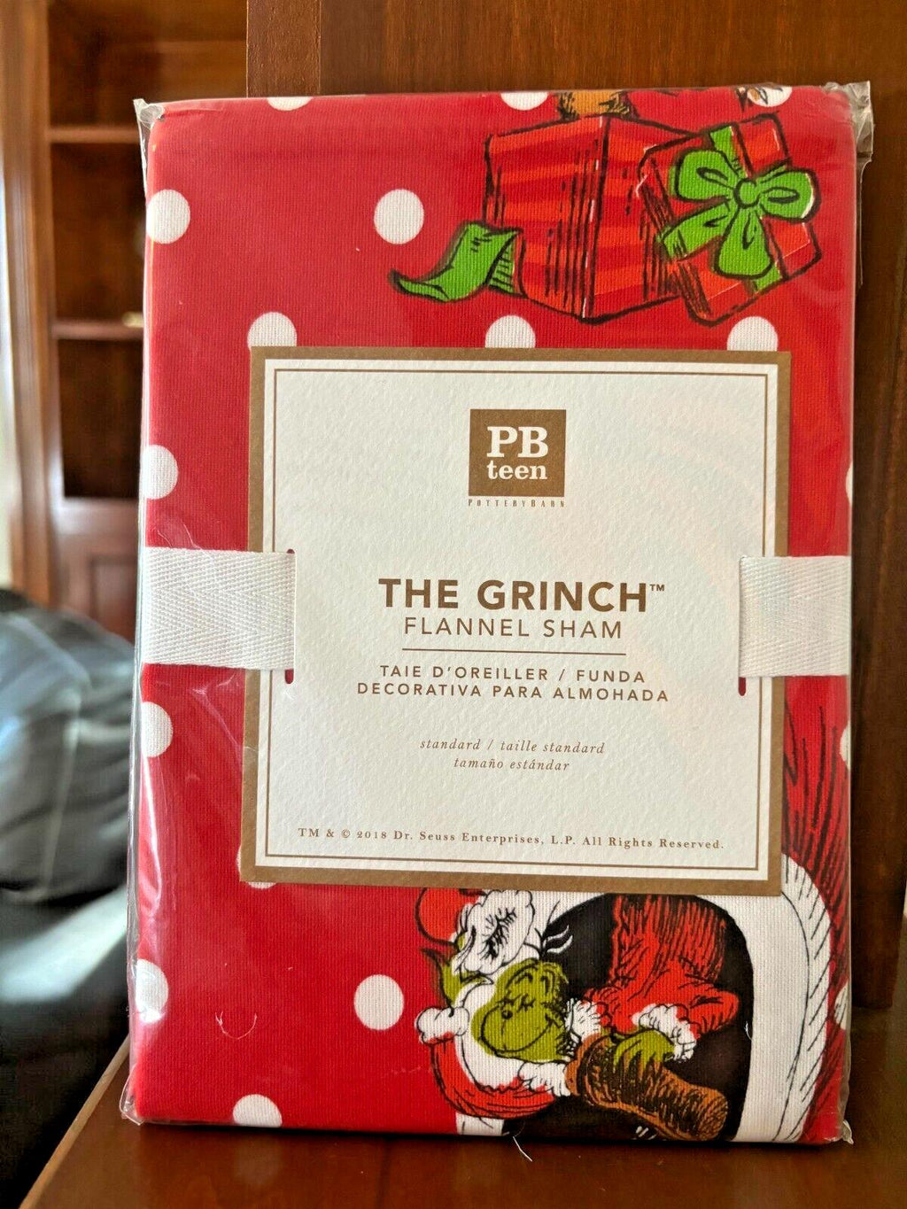 Pottery Barn GRINCH SHAM STAR Christmas Holiday Dr Seuss MAX kids school SET =