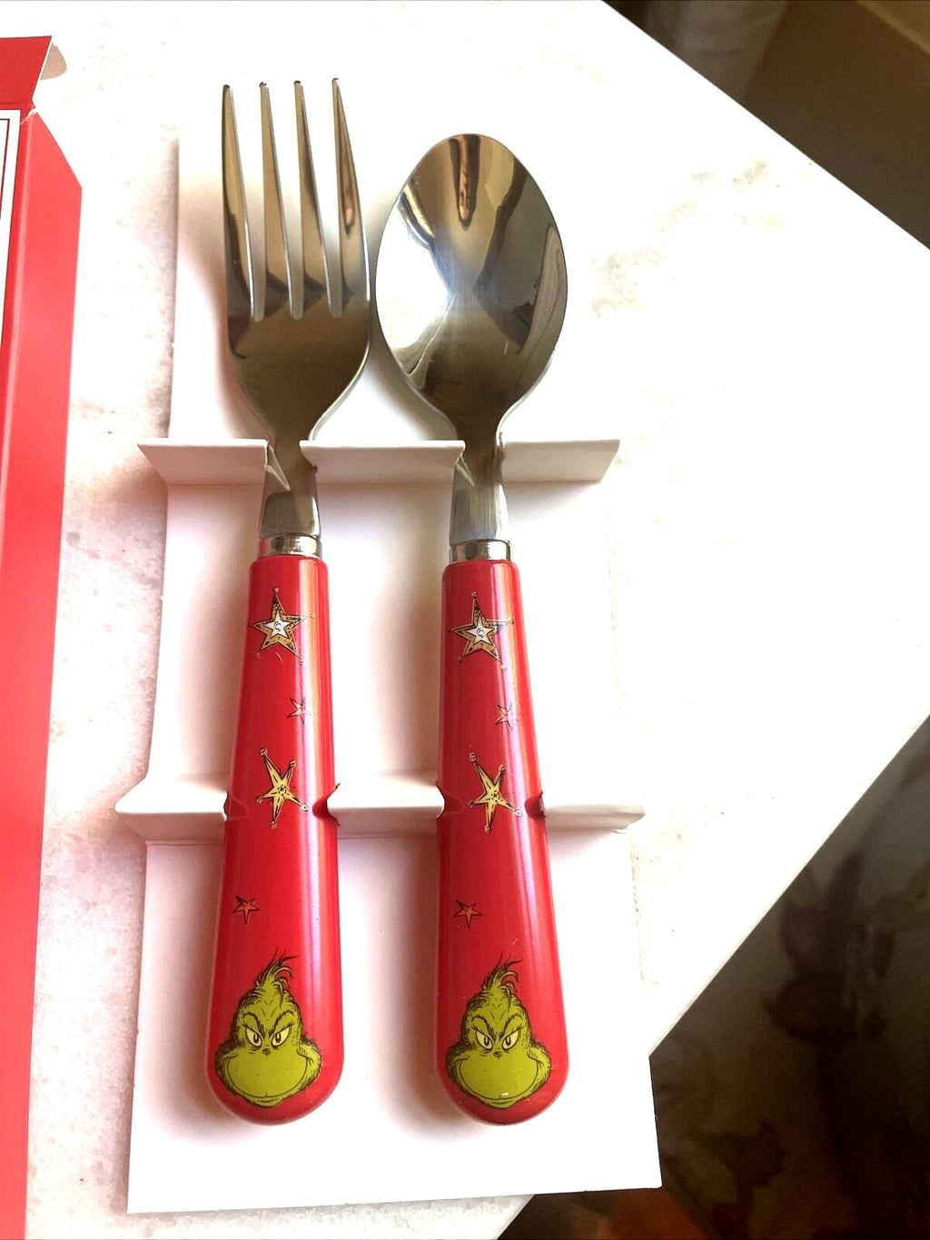 Disney school Pottery Barn GRINCH Christmas Utensil holiday gift Seuss party -