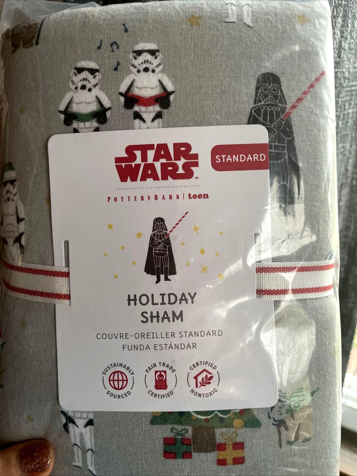 Pottery Barn Star Wars Solo PILLOW SHAM holiday gift party space school n
