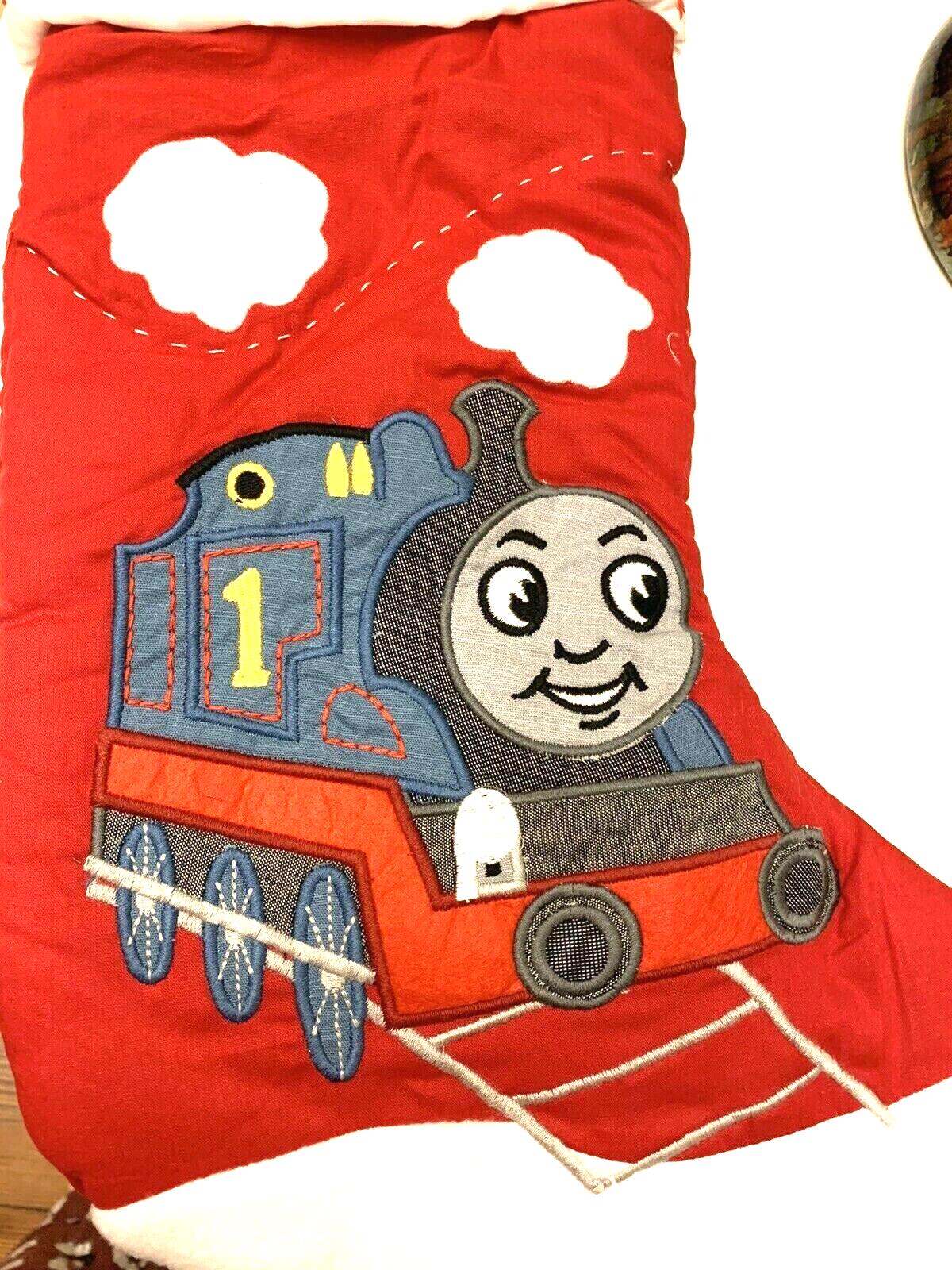 Disney Pottery Barn Holiday Christmas stocking THOMAS TRAIN gift party pre k  ]