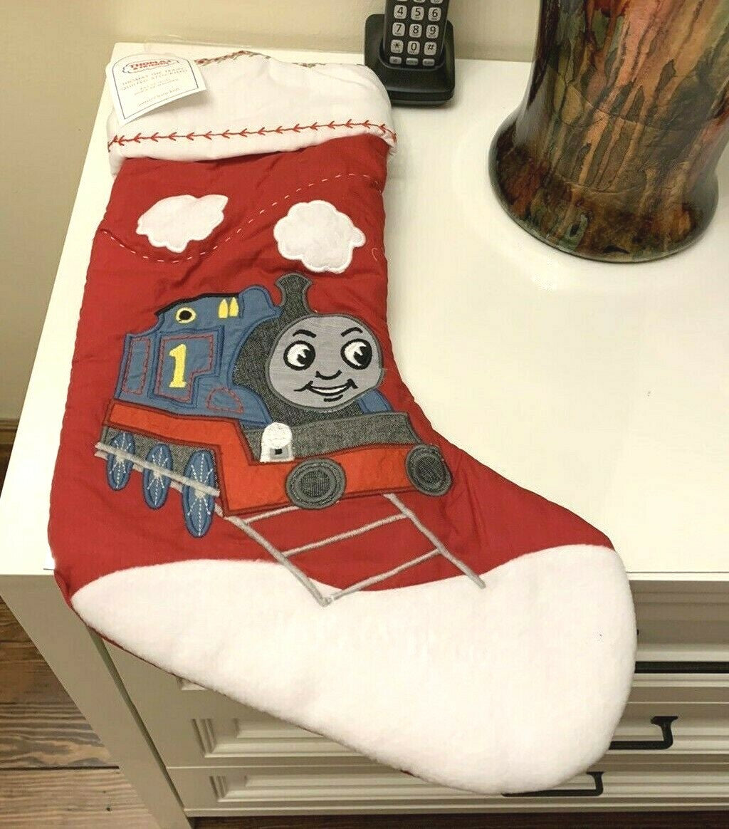 Disney Pottery Barn Holiday Christmas stocking THOMAS TRAIN gift party pre k  ]