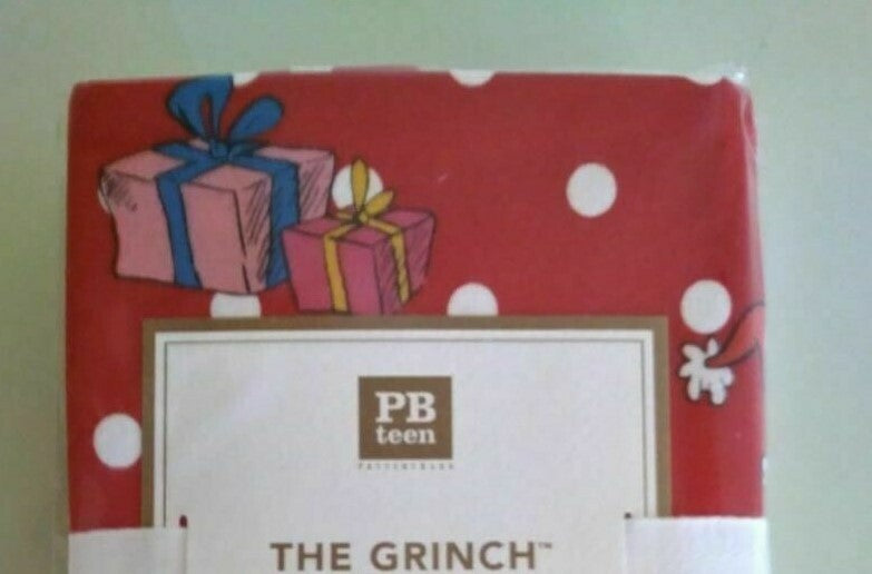 Pottery Barn GRINCH SHAM STAR Christmas Holiday Dr Seuss MAX kids school SET =