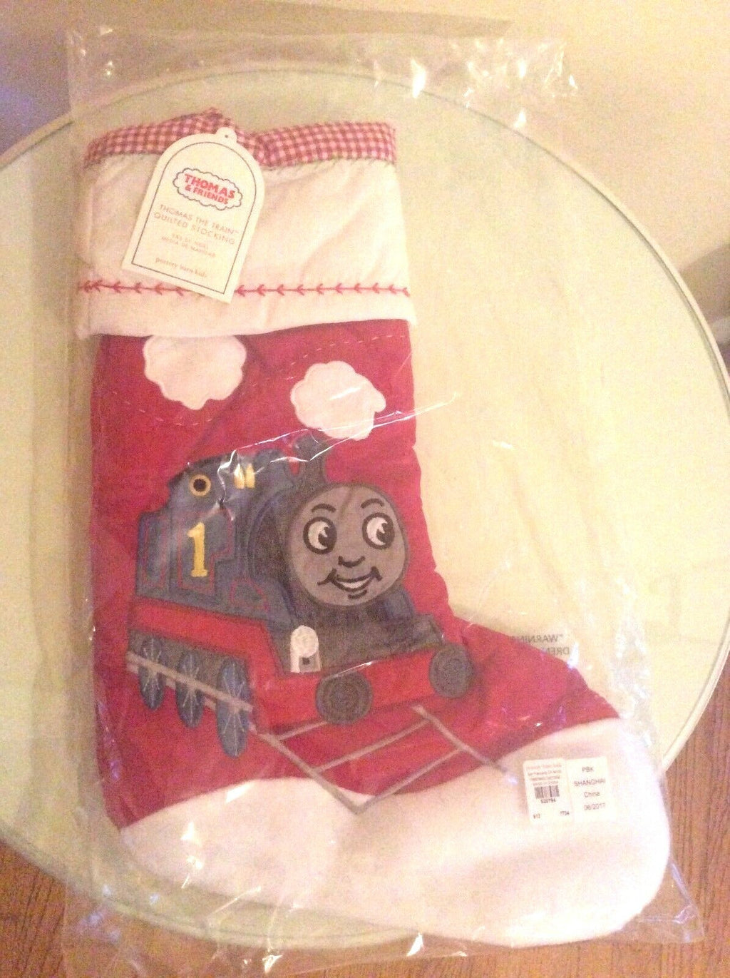 Disney Pottery Barn Holiday Christmas stocking THOMAS TRAIN gift party pre k  ]