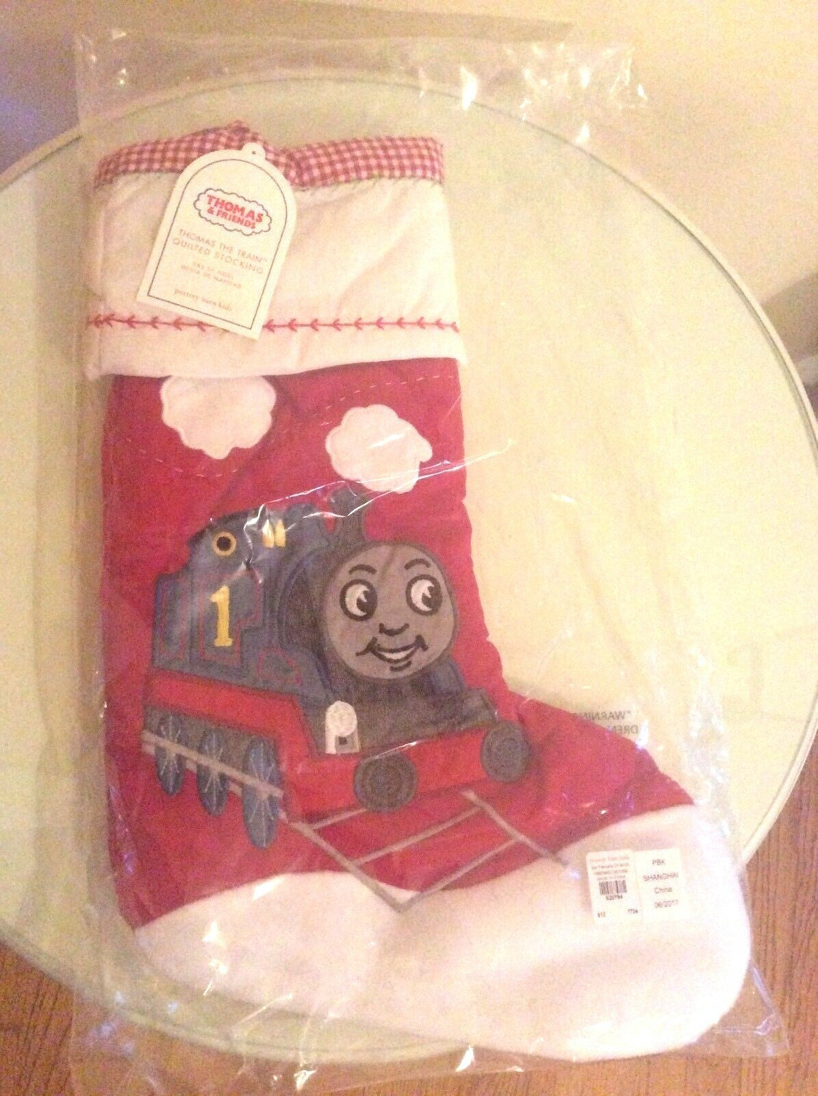 Disney Pottery Barn Holiday Christmas stocking THOMAS TRAIN gift party pre k  ]