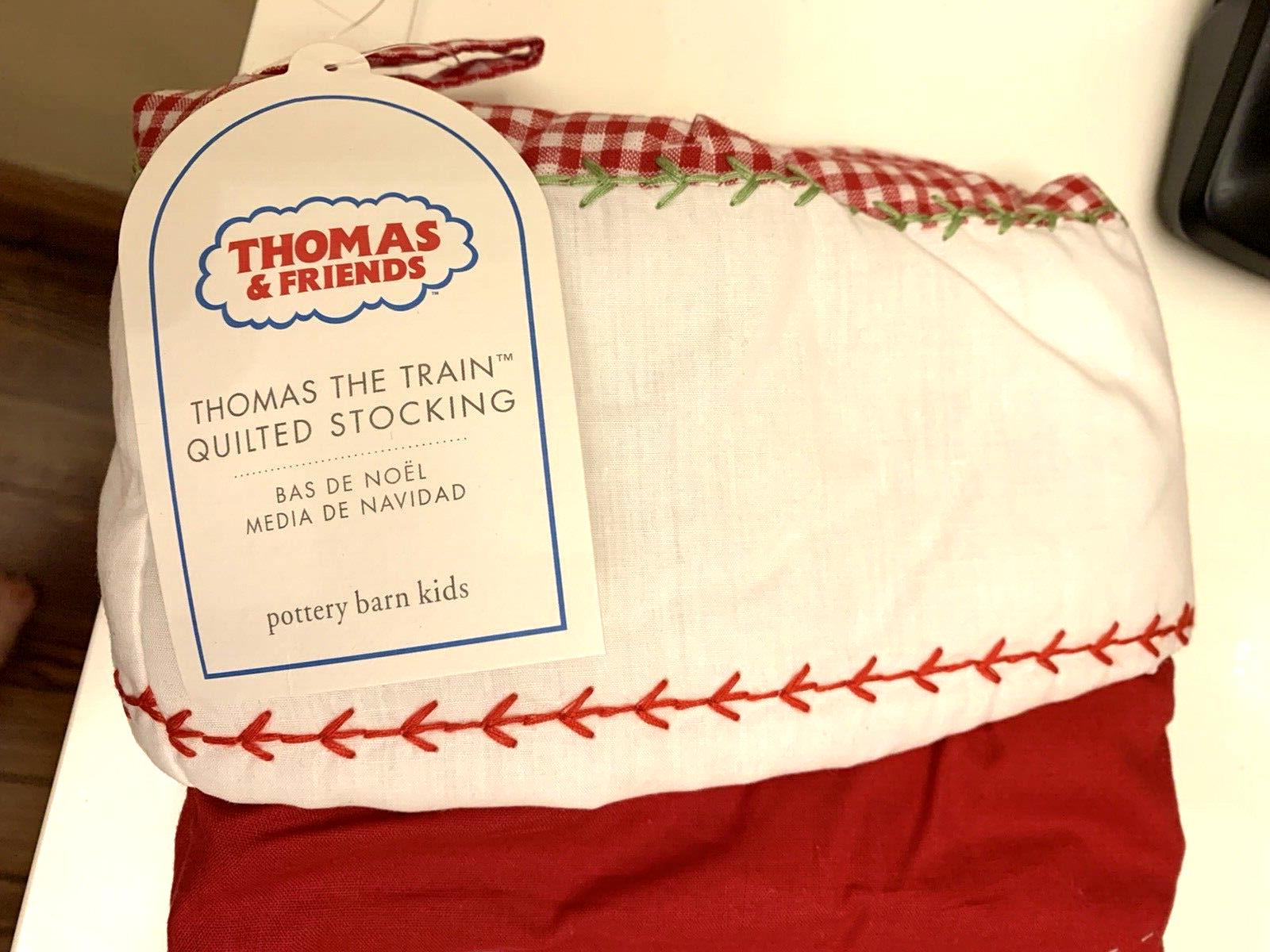 Disney Pottery Barn Holiday Christmas stocking THOMAS TRAIN gift party pre k  ]